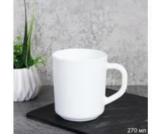 Кружка 270 мл гладкая OSZ ШТУЧНО WUT270 (white) /уп 6/48/