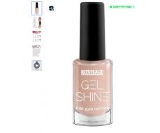 LuxVisage Лак для ногтей GEL SHINE тон 102 светлый бежевый с шиммером 9мл
