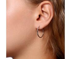 2641.20 Серьги родированные серебро 925*