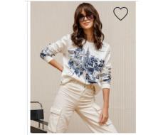 СВИТШОТ С ОДНОТОННЫМИ МАНЖЕТАМИ SWP187