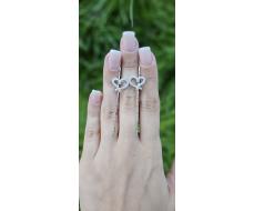 Серьги каффы Серебро 925 пробы kf