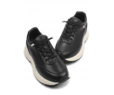 03-A970-1 BLACK Кроссовки женские (натуральная кожа)