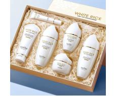 Набор Уход лица WHITE RICE Niacinamide Омолаживающий РИС и НИАЦИНАМИД (пенка / тонер / эмульсия / эссенция / крем для лица / крем для век) (6 предметов) (SD-14802)
