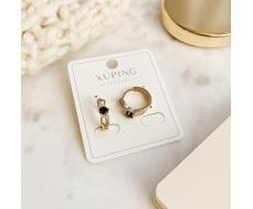 Серьги коллекция Xuping покрытие позолота вставка фианиты