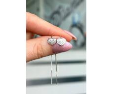 Серьги Серебро 925 пробы diana05