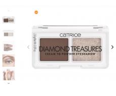 Палетка теней для век Diamond Treasures Cream to Powder Eyeshadow, 010 Hazel Spark CATRICE Германия