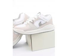 05-353-411 BEIGE/GREY Кроссовки женские (натуральная кожа)