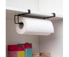 Держатель для полотенец навесной Доляна, 27×7.5×9.5 см, чёрный