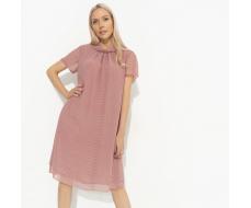 Платье с декоративным воротником Мечтательная (розовый)