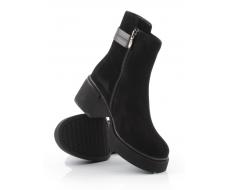 04-M3-5248 BLACK Ботинки зимние женские (натуральная кожа, натуральный мех)