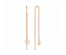 Серьги позолоченные серебро 925*