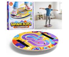 Игра "Балансборд" с лабиринтом (одна точка опоры) круглый