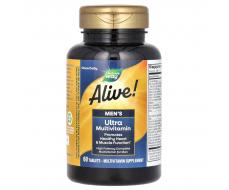 Комплекс витаминов для мужчин Alive! Ultra - 60 таблеток с 22 витаминами и минералами