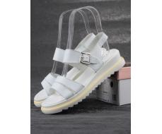 08-PEXL76-1 WHITE Босоножки женские (натуральная кожа)