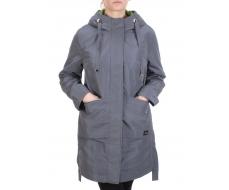 2192 DK. GRAY Пальто демисезонное женское Parten (50 гр. синтепон)