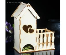 Чайный домик «Сердца», заготовка для творчества Чайный домик «Сердца», заготовка для творчества