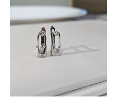 Серьги булавка ювелирная бижутерия покрытие посеребрение