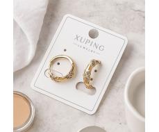 Серьги коллекция Xuping покрытие позолота вставка фианиты