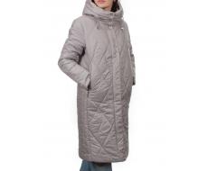 TR-2307 GRAY BEIGE Пальто зимнее женское (верблюжья шерсть)