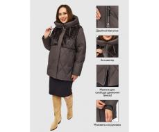 M-8800 DK. GRAY Куртка зимняя стеганная женская (150 гр. холлофайбер)