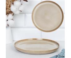 Тарелка 215 мм / 88011-8,5 /уп 6/24/ Глазурованное реактивное покрытие