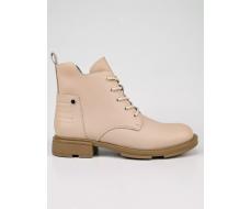 01-M43-15 BEIGE Ботинки демисезонные женские (натуральная кожа)