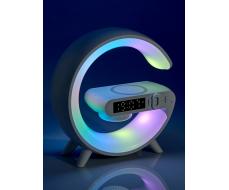 Портативная колонка - ночник G63, 15 Вт колонка, 15 W зарядка, 1800 мАч, подсветка, белая Портативная колонка - ночник G63, 15 Вт колонка, 15 W зарядка, 1800 мАч, подсветка, белая