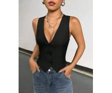 SHEIN EZwear Suit Vest Jacket