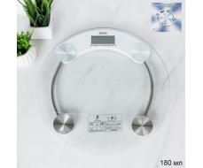 Весы напольные электронные 180 кг прозрачные / 2003A /уп 10/без батареек