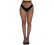 1pair Women's Stylish & Sexy High-waisted Fishnet Pantyhose With Anti-hook Technology (no Underwear Included)