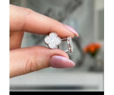 Серьги Серебро 925 пробы diana05