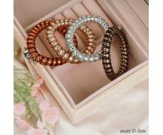 Резинка-пружинка для волос 5 см / QQ67-14 микс