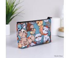 Косметичка 19х12 см Кошки