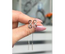 Серьги Серебро 925 пробы diana05