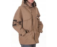 3104 DK. BEIGE Куртка демисезонная женская (100 гр. холлофайбер)