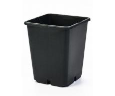 Горшок для рассады, 5 л, 18.5×18.5×20 см, пластик, чёрный, Greengo ФАСОВКА 3 штуки!