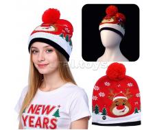 Шапка "Олень рождественский"