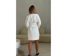 Платье #БШ1677, теплое с флисом, ремень широкий в комплекте