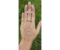 Комплект из серебра 925 пробы, с цепью