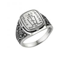 Кольцо выборочное чернение серебро 925* 8-043-3