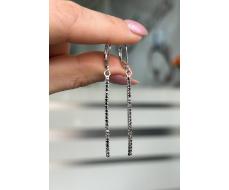 Серьги Серебро 925 пробы diana05