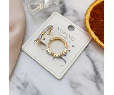 Серьги коллекция Xuping покрытие позолота вставка фианиты
