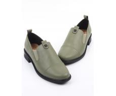 06-M47-18 GREEN Туфли женские (натуральная кожа)