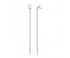 2637 Серьги родированные серебро 925*