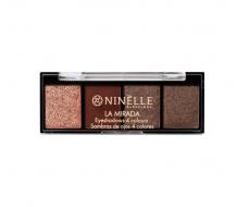 Ninelle Испания Тени для век 4 оттенка La Mirada, 504 холодный коричневый