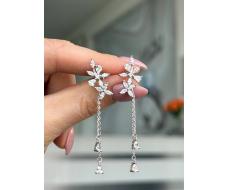 Серьги Серебро 925 пробы diana05