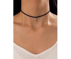 Round Cubic Zirconia Charm Choker SKU: sj2203254062046442