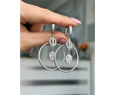 Серьги Серебро 925 пробы diana05