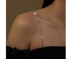 Бретели блестящие со стразами для бюстгальтера, Комплект 2 штуки.