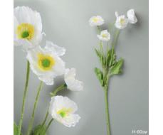 Цветок искусственный БЕЛЫЙ 60 см / ZHQ-11 /уп 10/200/ 4 цветка